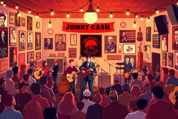 Celebrate Johnny Cash's birthday with joyful fans enjoying live music at johnnycashbirthday.com.