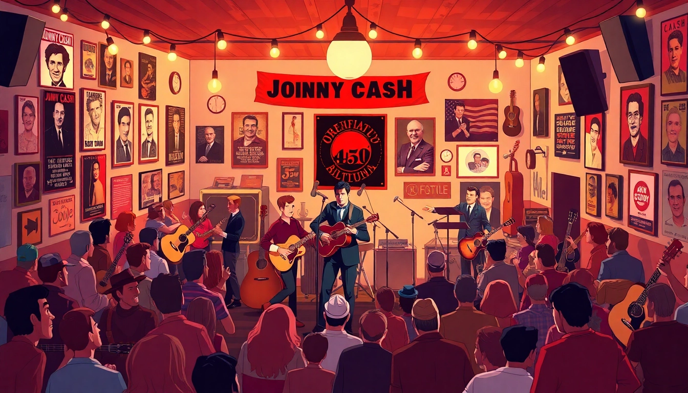 Celebrate Johnny Cash's birthday with joyful fans enjoying live music at johnnycashbirthday.com.