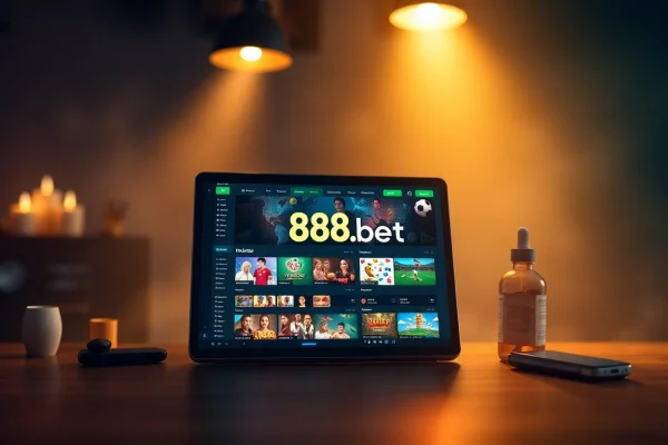 Online betting experience at 888b.bet showcasing diverse gaming options and vibrant interface.
