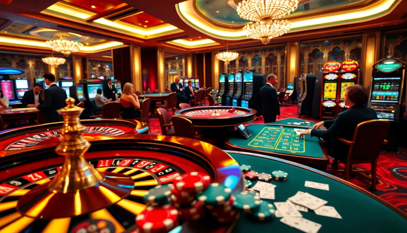 The thrilling casino experience at loto188.gb.net with engaging poker games and vibrant slot machines.