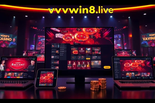 Experience the excitement of online gaming at vvvwin88.live with vibrant displays of Baccarat and Tài Xỉu.