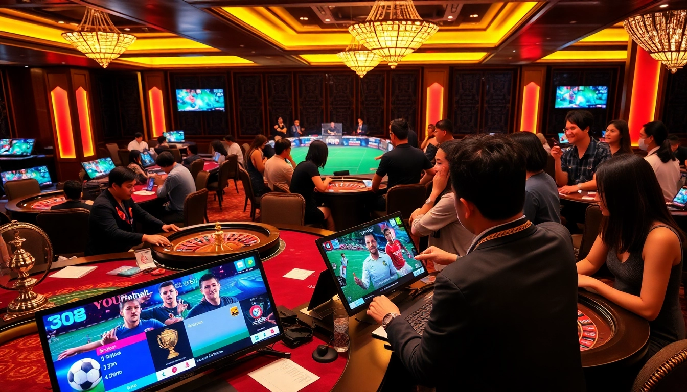 Experience the thrilling action of Luong Son TV through dynamic sports betting visuals.